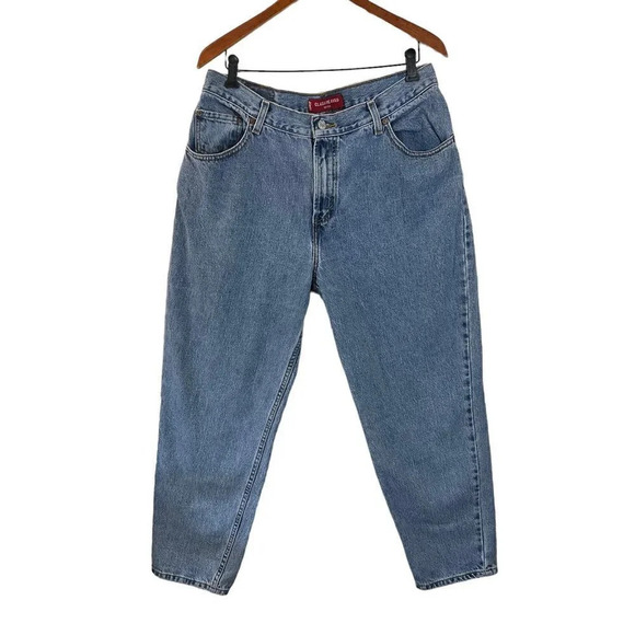Levis Classic Relaxed 550 Jeans Size 16 S Light Wash 100% Cotton Denim Bottoms - Picture 1 of 6